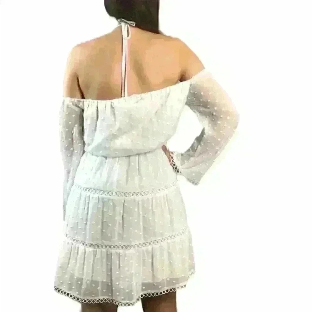 Gianni Bini White Off shoulder Dress - Picture 2 of 10
